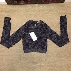 Gymshark Adapt Camo Seamless Long Sleeve Crop Top